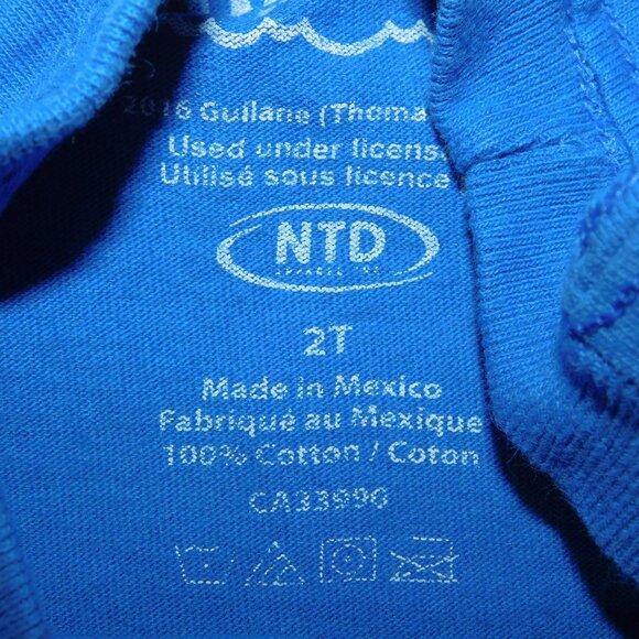 Thomas and Friends Tank Engine Train Kids Toddler  2T Graphic T Shirt  Blue - Picture 3 of 5